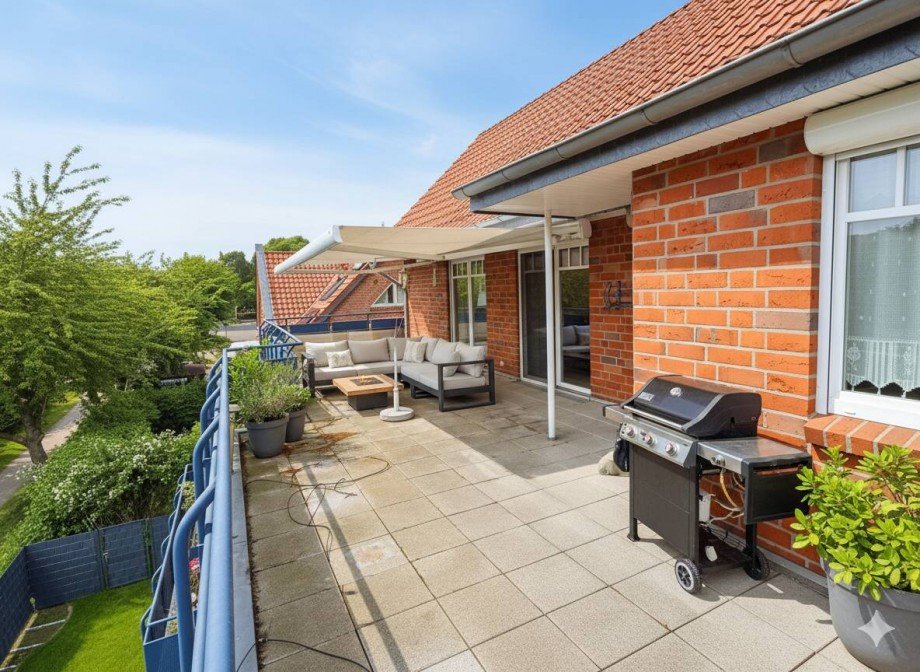 Terrasse KI Penthousewohnung Syke