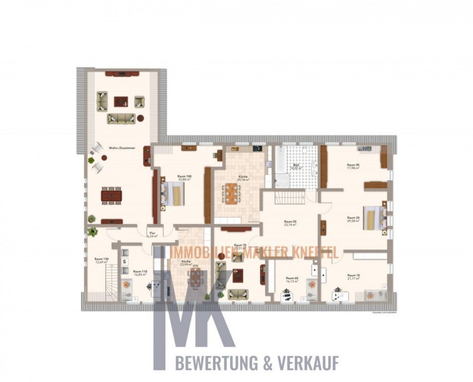 Obergeschoss Expos� Bauernhaus Thedinghausen / Wulmstorf