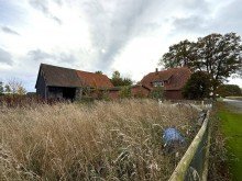 Blick von der Weide Resthof + 1 ha Land zu verkaufen