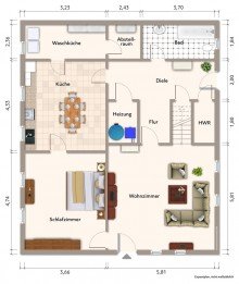 Grundriss EG +++ Reserviert +++ 2 Parteien Resthof zu verkaufen