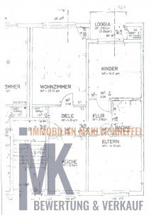 Grundriss +++ RESERVIERT+++helle 3 Zi. Wohnung mit Balkon und Stellplatz beim LDW zu verkaufen