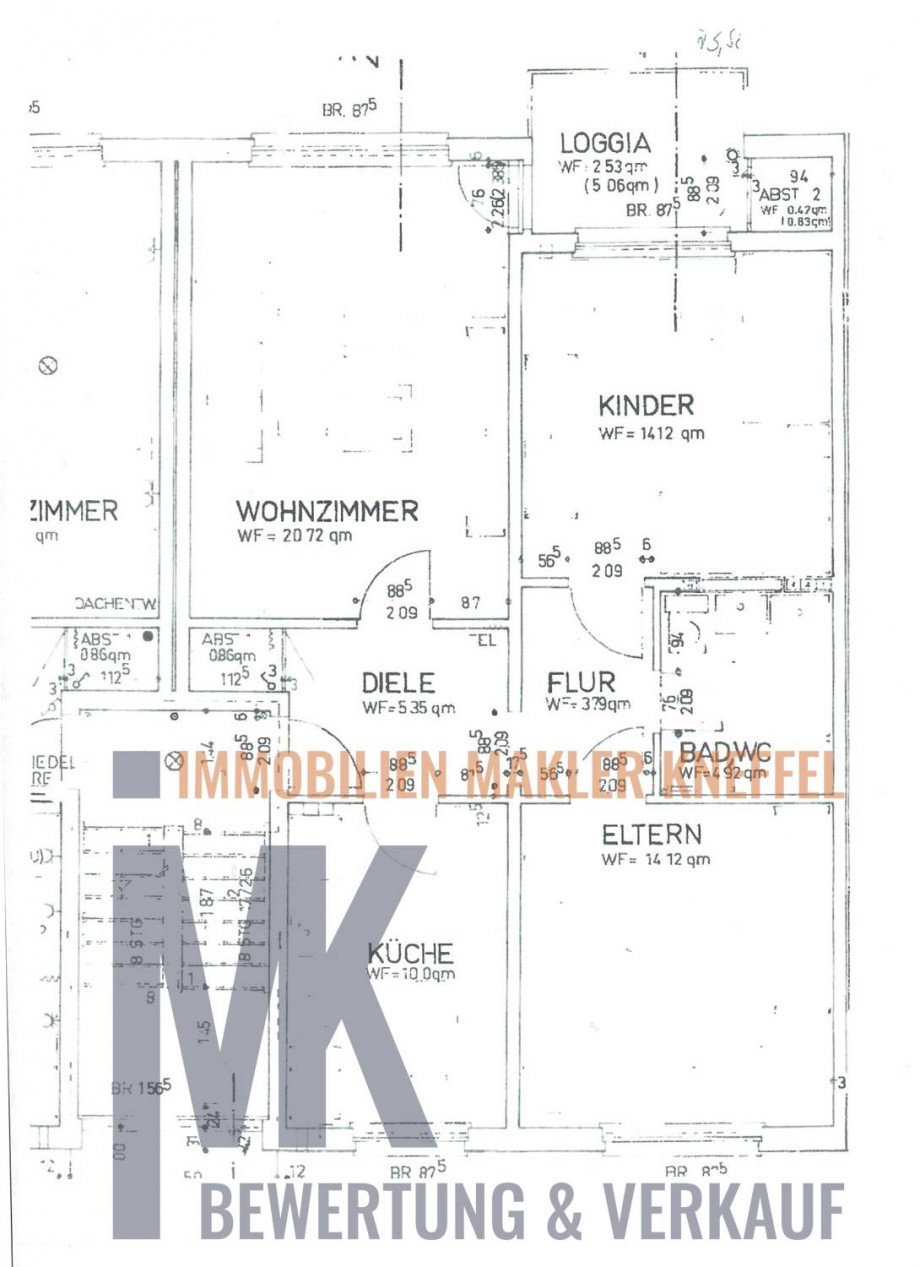 Grundriss Etagenwohnung Bremen / Kattenturm