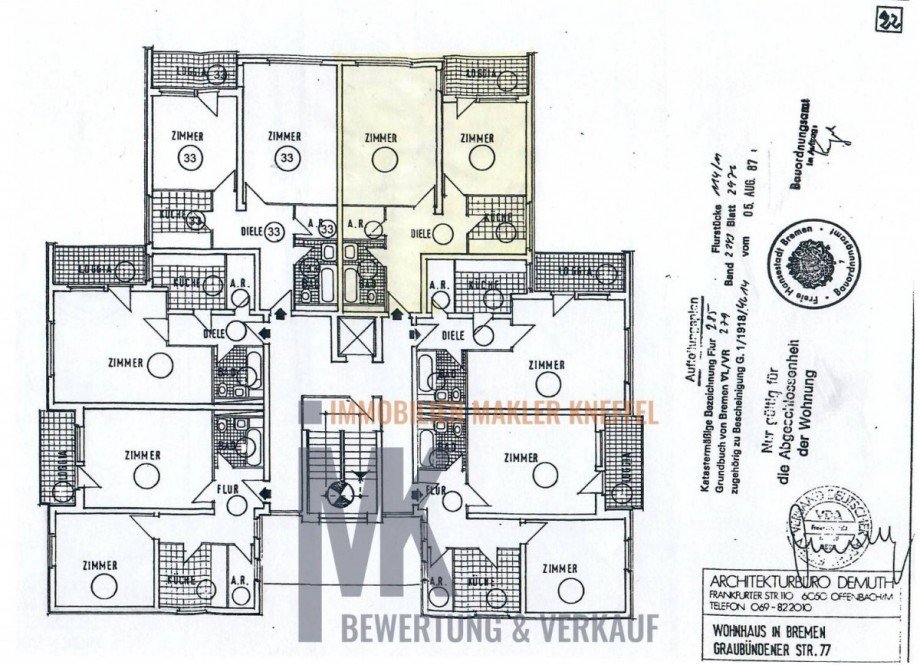 Grundriss Etagenwohnung Bremen