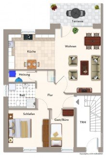 Bild... moderne KfW 55 Wohnung aus 2020 mit Garten und Stellplatz zu verkaufen