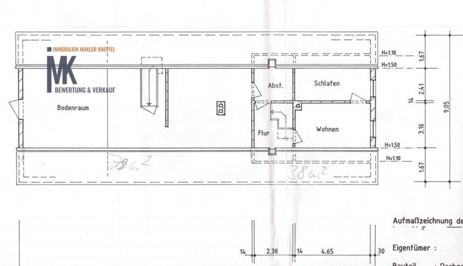 Dachgeschoss Einfamilienhaus Ha�bergen