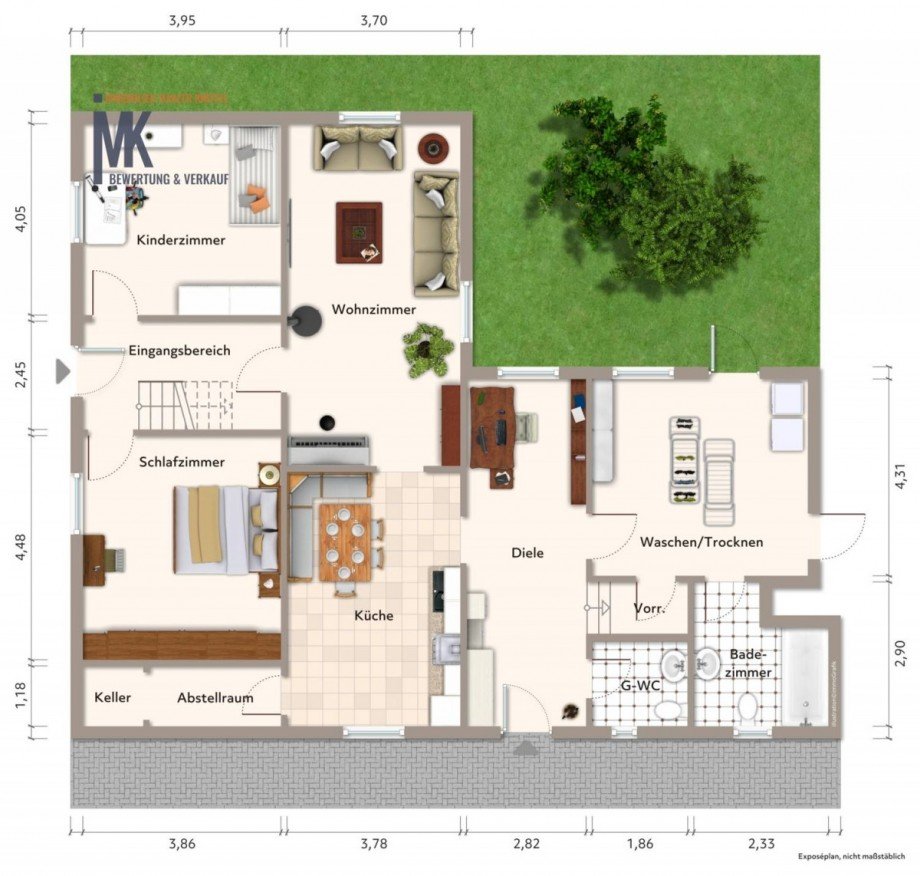Grundriss EG Einfamilienhaus Diepenau