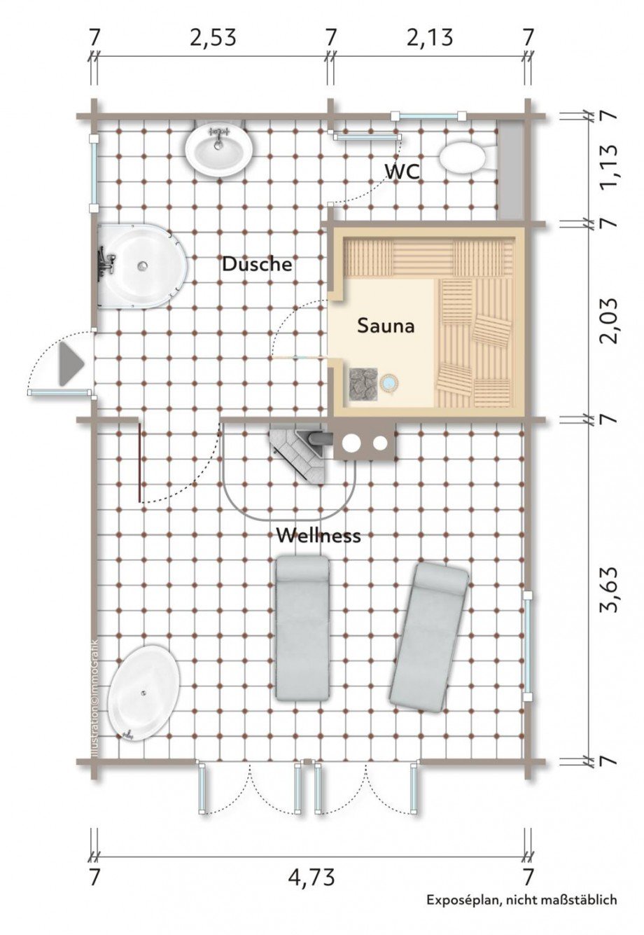 Sauna: G�stehaus Grundriss Einfamilienhaus Syke