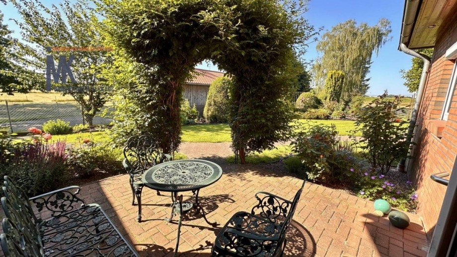 Terrasse R�ckseite Zweifamilienhaus Verden (Aller) / Dauelsen