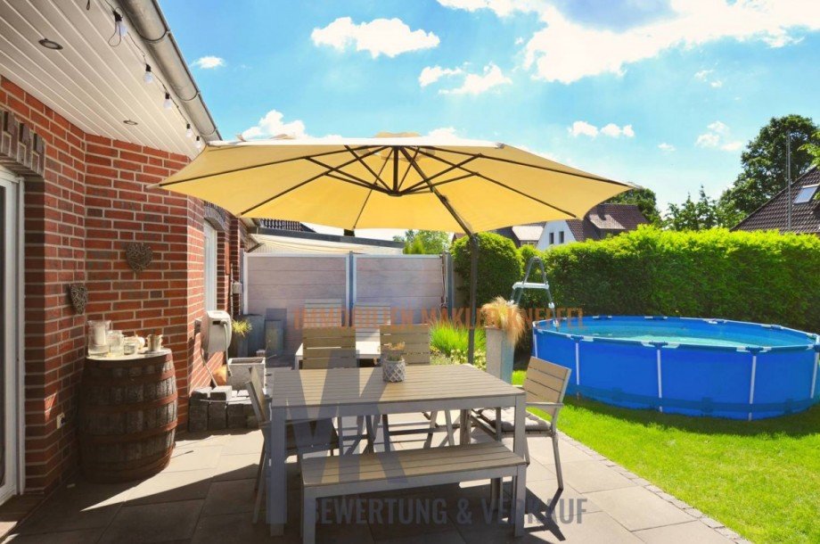 Terrasse Doppelhaush�lfte Ganderkesee