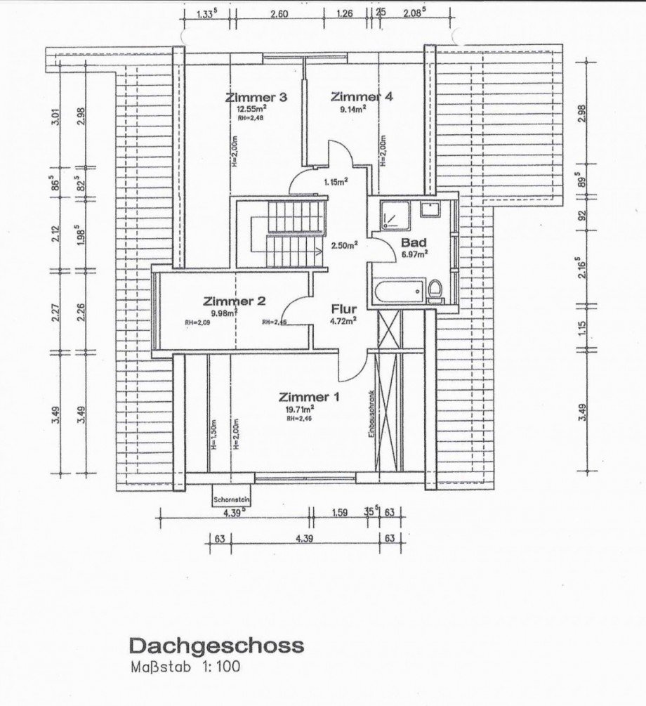 Grundriss Obergeschoss Einfamilienhaus Tarmstedt