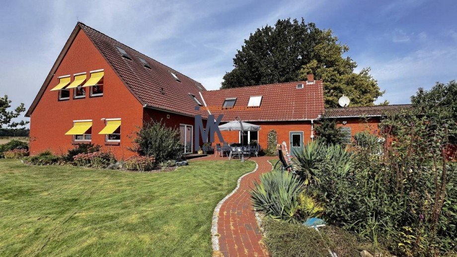 R�ckseite Einfamilienhaus Mellinghausen / Brake