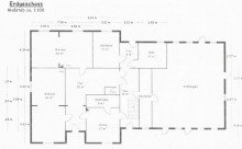 Grundriss EG Resthof + 1 ha Land zu verkaufen