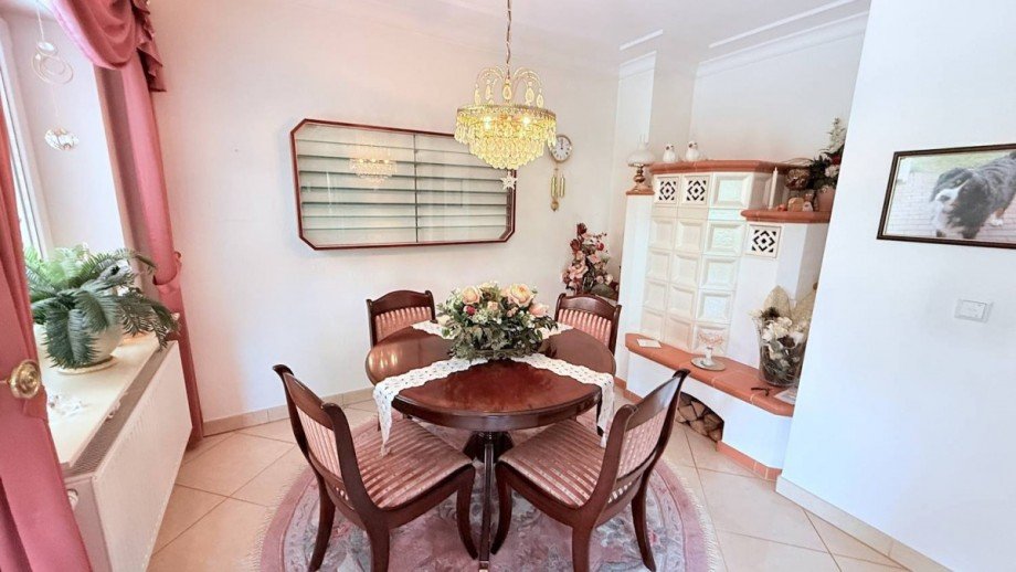 Wohnz. Sitzecke Kamin Einfamilienhaus Syke