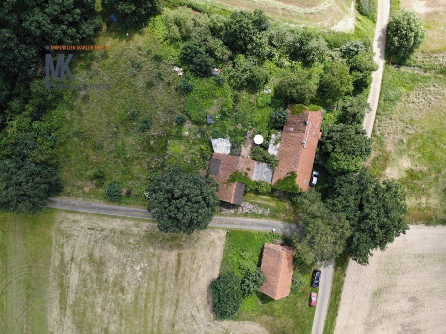 Luftbild Einfamilienhaus Ha�bergen