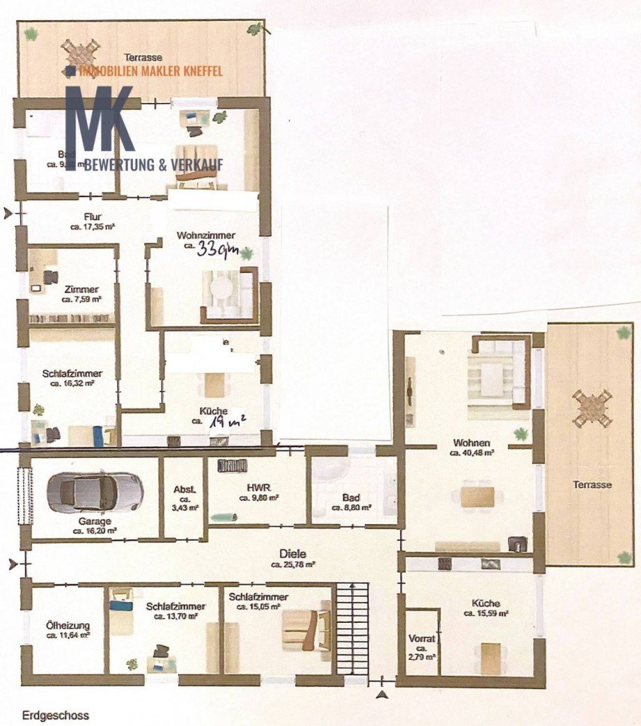 Grundriss EG Resthof Schwaf�rden