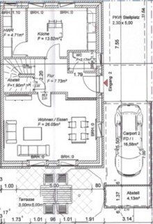 Grundriss EG  Kopie +++VERKAUFT+++PROVISIONSFREI Neubau inkl. K�che und Malerarbeiten- Aufschliessen- Einziehen- Fertig