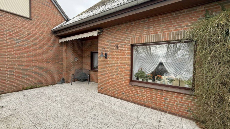 Windgesch�tze Terrasse Reihenendhaus Bassum / Gro� Bramstedt