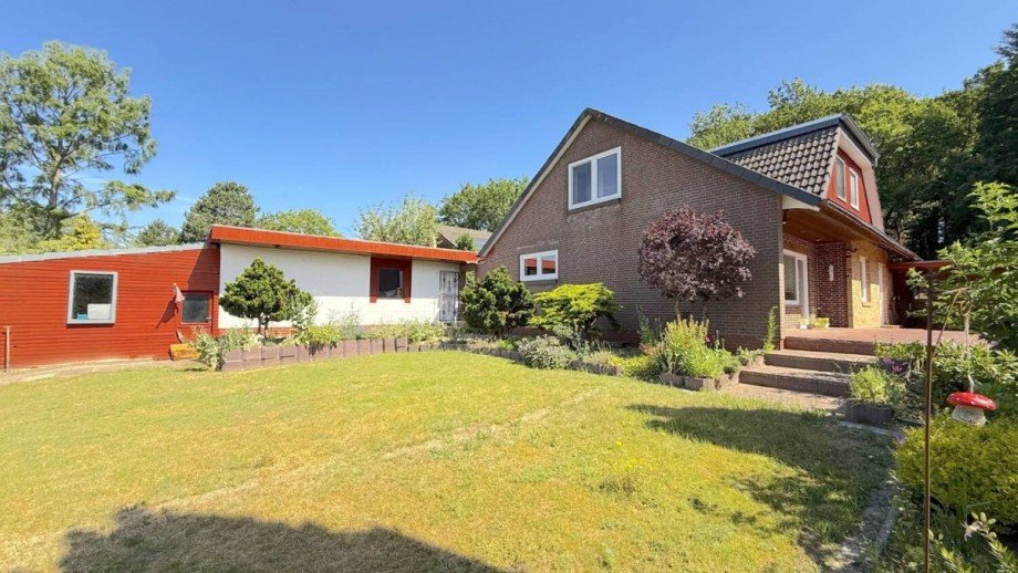 R�ckseite Einfamilienhaus Bassum / St�hren