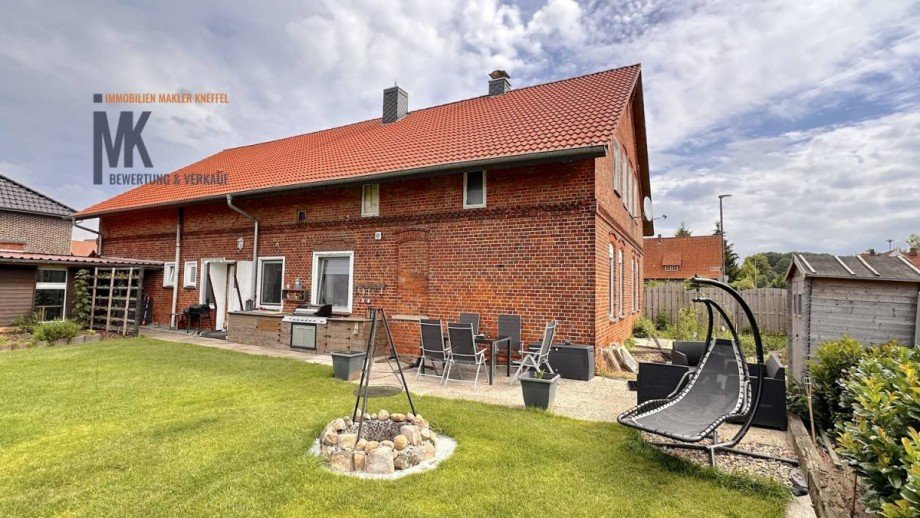 Sitzecke Garten Einfamilienhaus Neuenkirchen